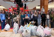 The Baker Lab of UNC Chemistry during their annual charity shopping trip.